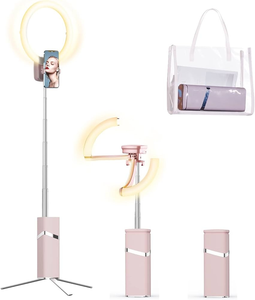 yAyusi Portable Ring Light , 4000mAh Battery Operated Cordless 10" , Foldable Travel Ring Light, ... | Amazon (US)