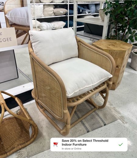This cute chair is under $200 when you clip the Target Circle coupon! On sale plus 20% off 🙌 it’s on the smaller side, so perfect for an accent chair. The wood/rattan color is 🤌

#LTKhome #LTKstyletip #LTKsalealert