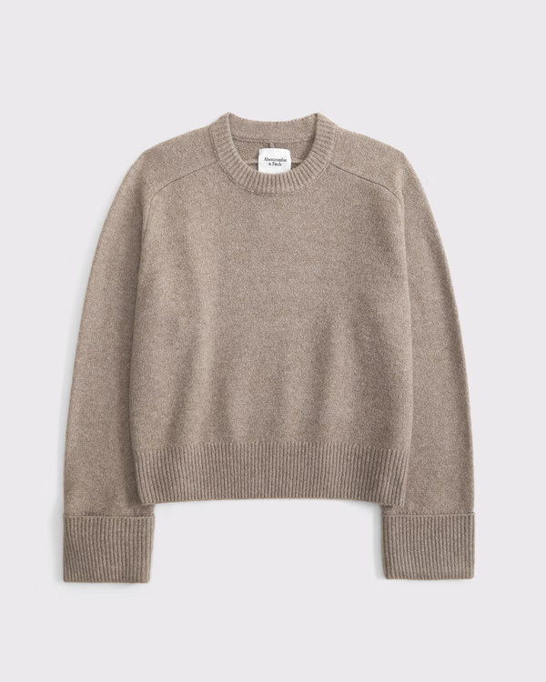 Women's The A&F Madeline Dog Crew Sweater | Women's Tops | Abercrombie.com | Abercrombie & Fitch (US)