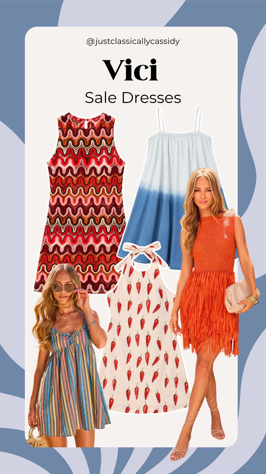 So many fun dresses included in the Vici sale! Get 30% off with the code TAKE30 🥰





Summer dresses, summer outfits, vacation outfits beach, sale alert, good deals, discount, savings, print, pattern, ombre, fringe, unique, justclassicallycassidy

#LTKootd #LTKSaleAlert #LTKSeasonal