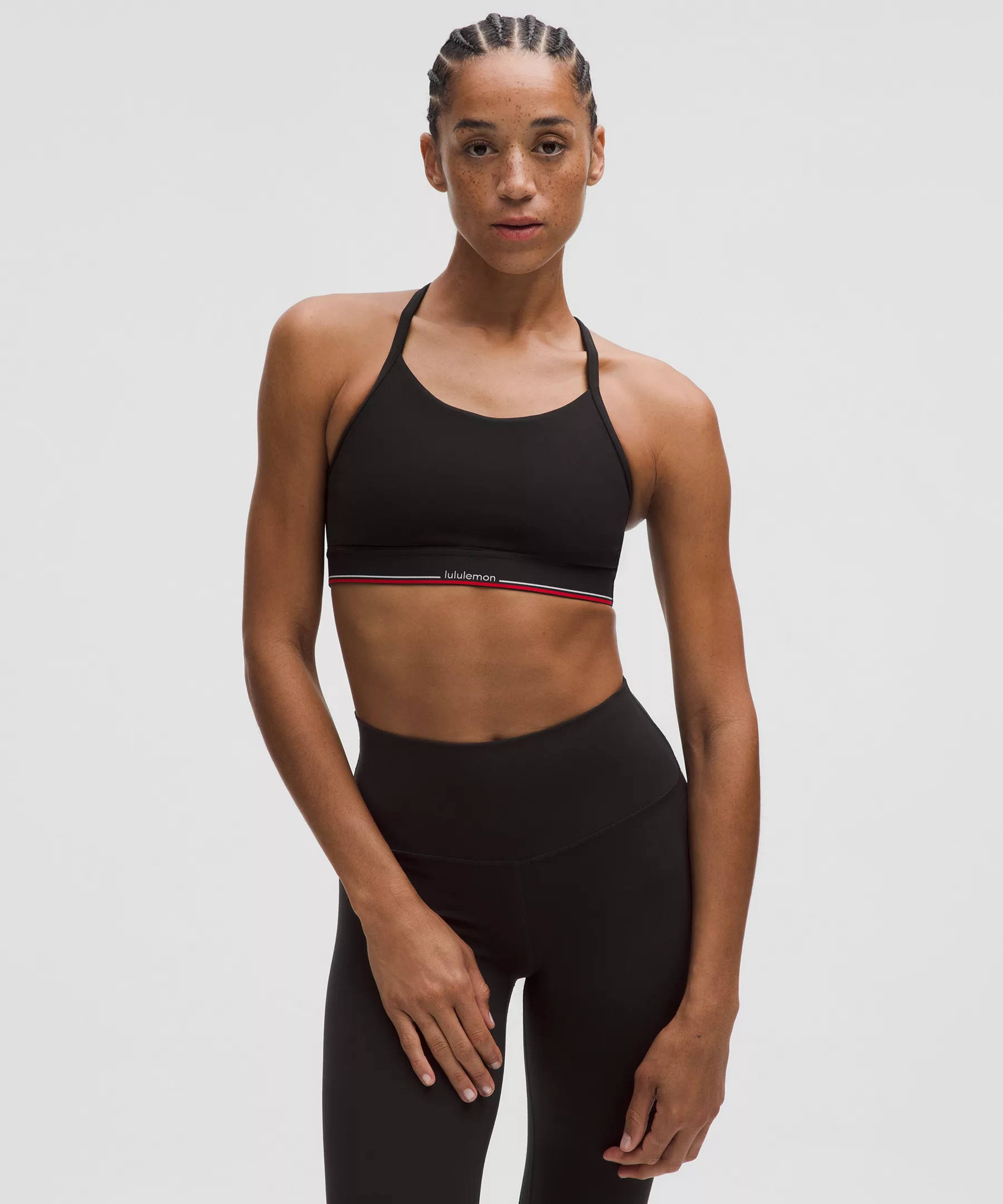 Flow Y Mid-Support Bra Logo | Lululemon (US)