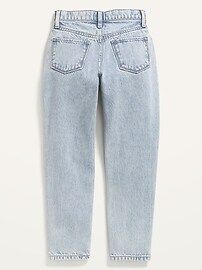 High-Waisted O.G. Straight Built-In Tough Button-Fly Non-Stretch Jeans for Girls | Old Navy (US)