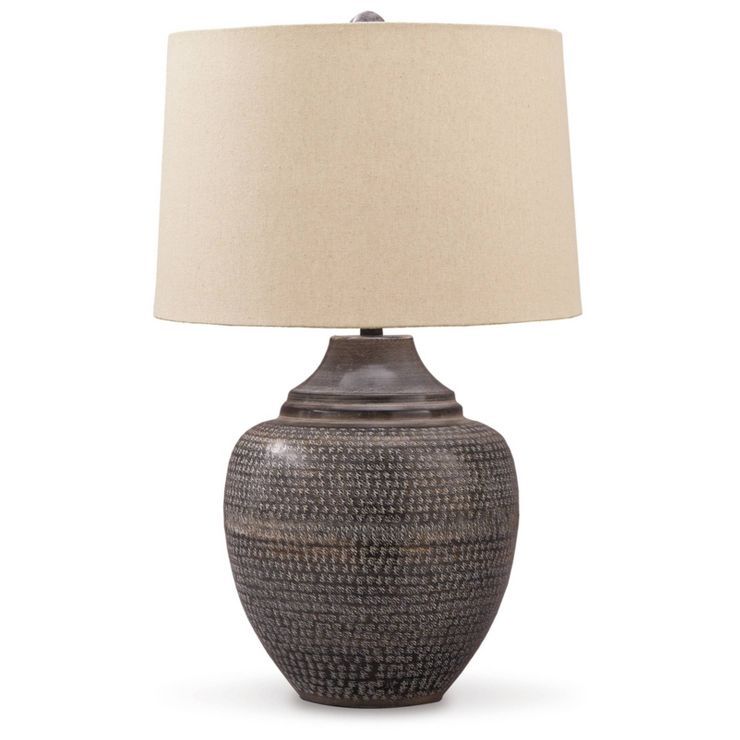 Olinger Metal Table Lamp Brown - Signature Design by Ashley | Target