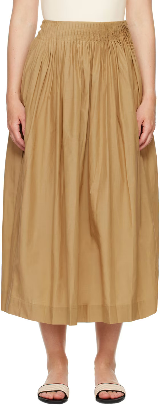 Tan Artemis Maxi Skirt | SSENSE
