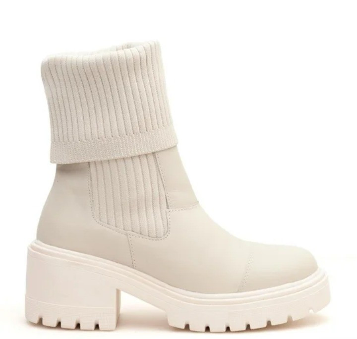 Coturno Feminino Couro Meia Tratorado Calce Fácil Casual - Off White

#LTKbrasil #LTKpromo