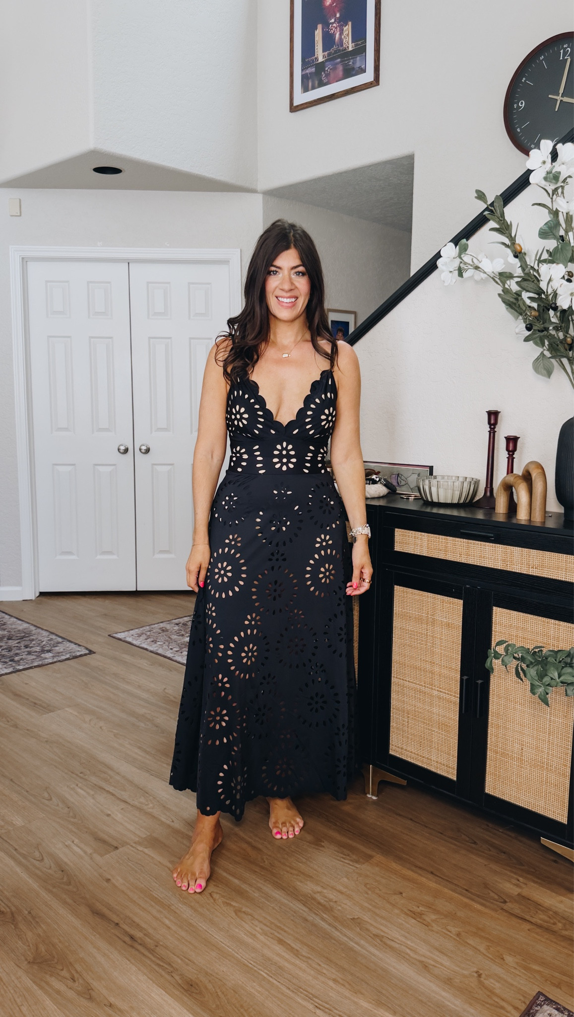 In a large one piece swimsuit and coverup skirt 

#LTKMidsize #LTKSaleAlert #LTKSwim