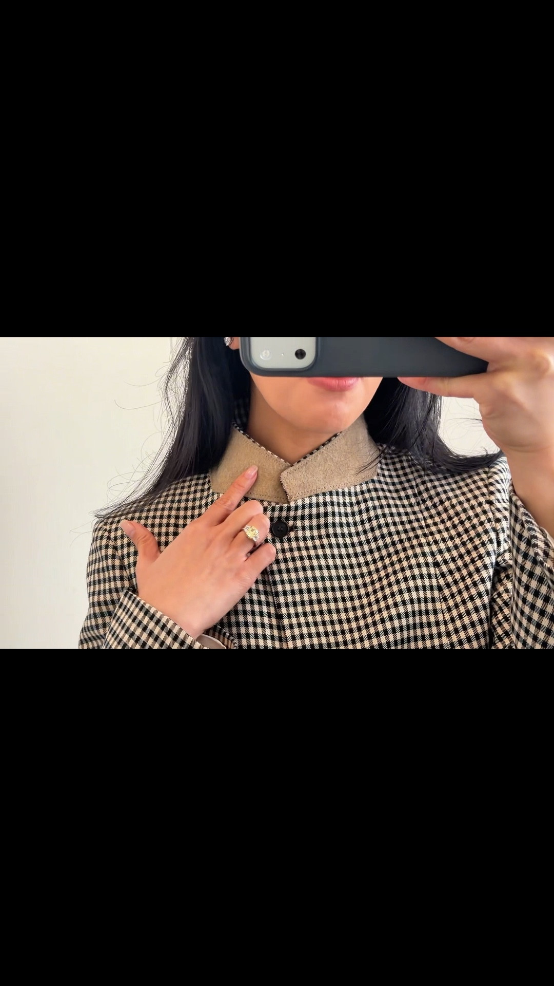 Plaid high collar blazer - wearing a small for oversized fit 

#LTKootd #LTKgrwm #LTKWorkwear