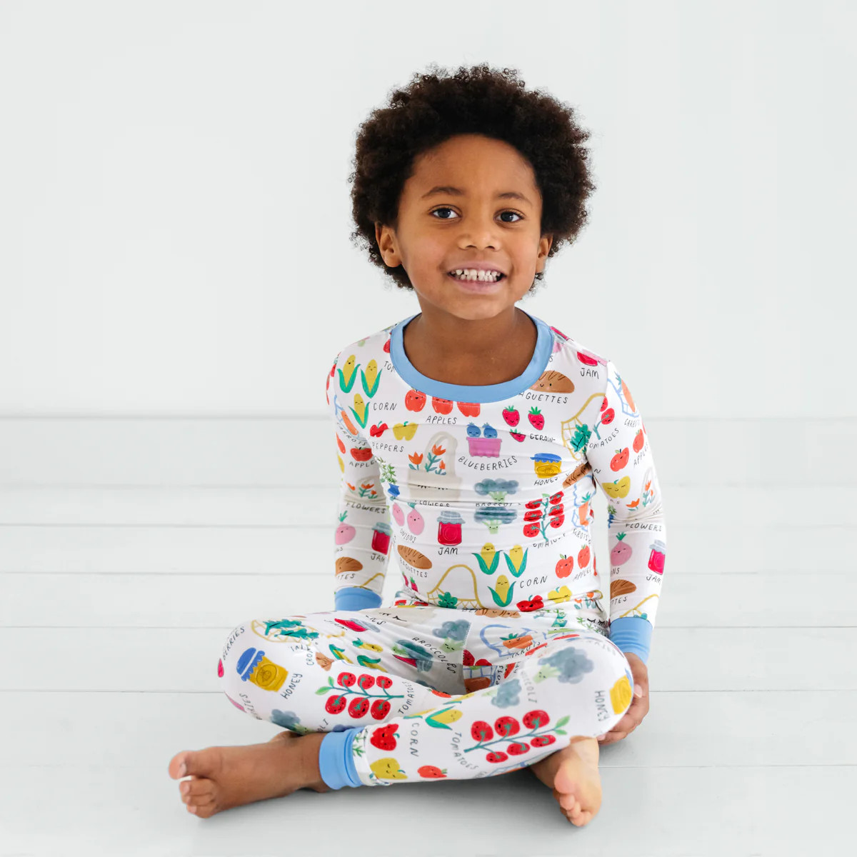 Farmers Market Two-Piece Pajama Set | Little Sleepies