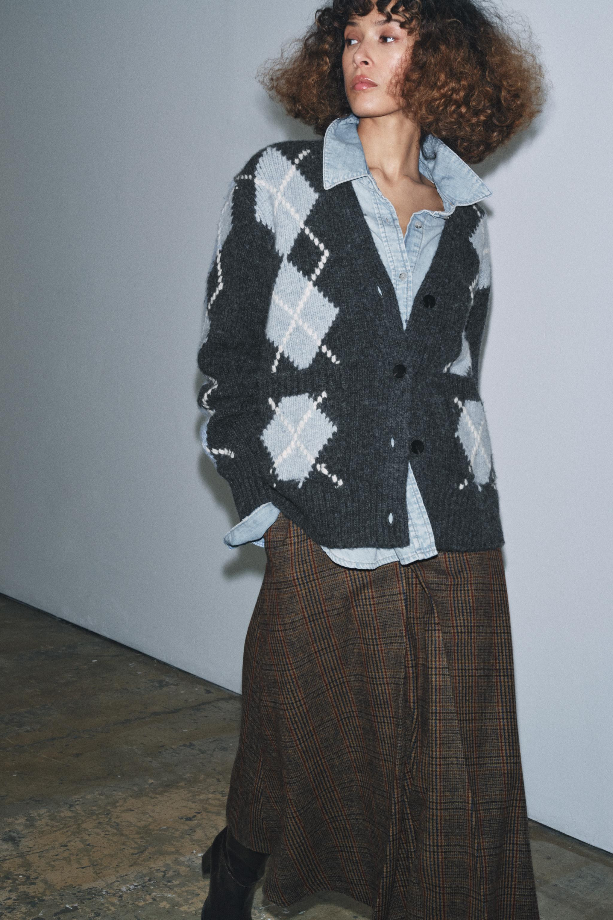 100% WOOL DIAMOND JACKET | Zara US