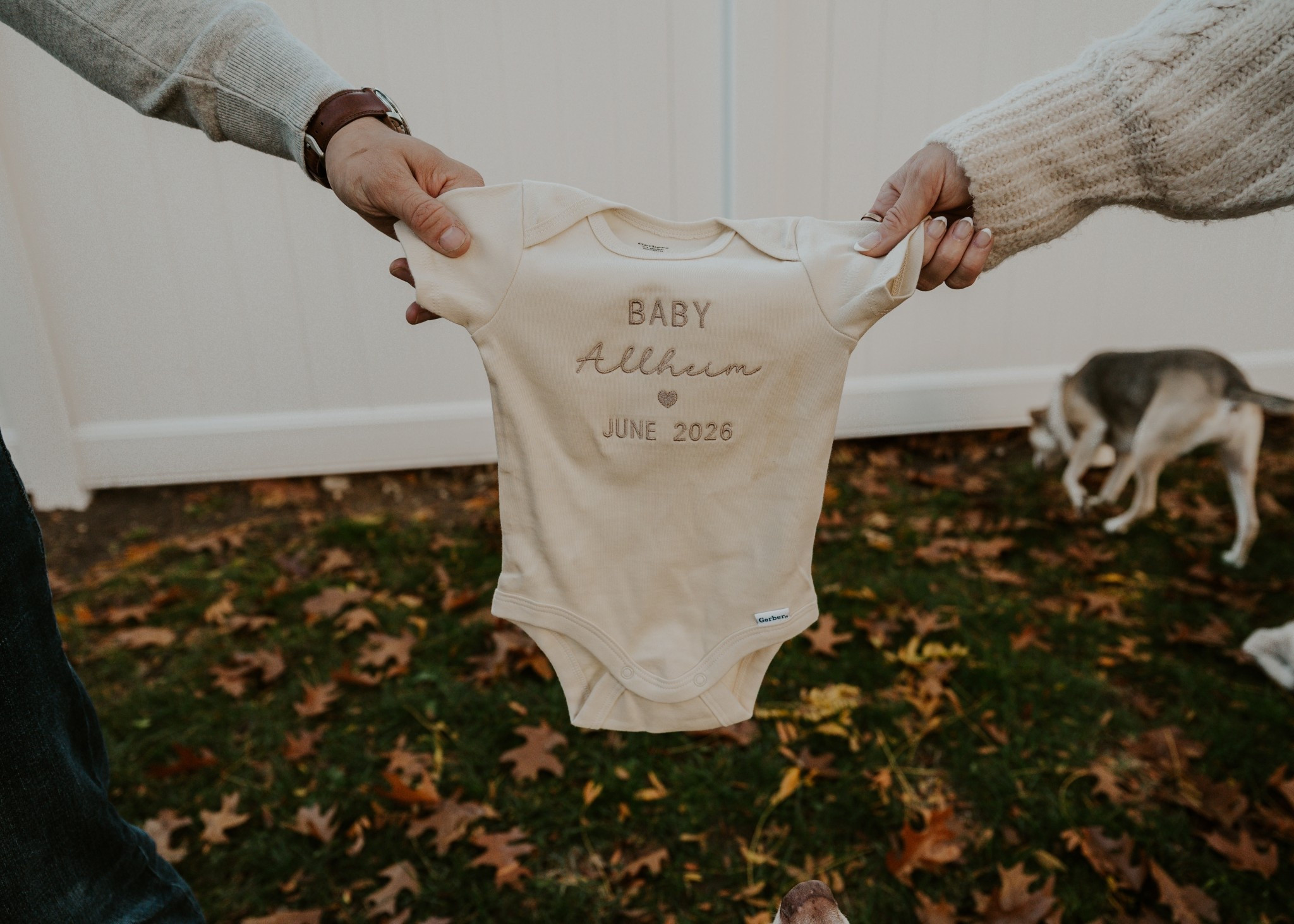embroidered onsie we got from Etsy for our baby announcement pictures

#LTKmomlife #LTKCyberWeek #LTKFindsUnder50