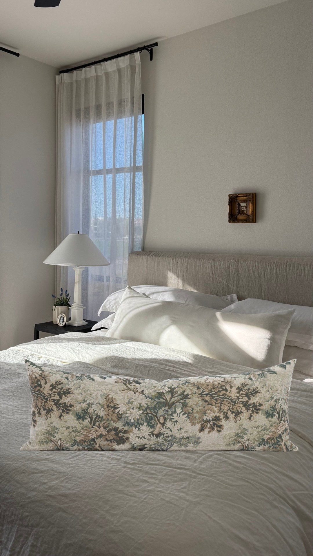 Finally found (& ordered) the perfect oversized “tapestry” lumbar pillow for Spring! And it’s 100% cotton with the print on both sides! 