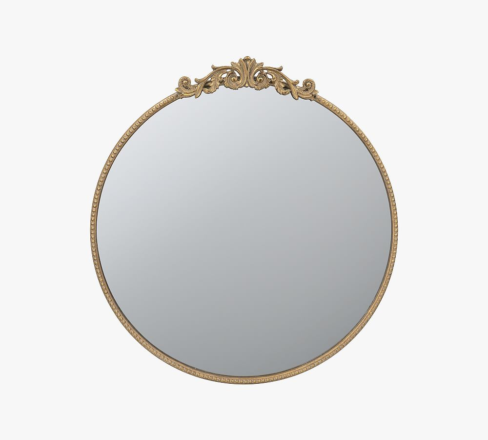 Fleur Round Wall Mirror | Pottery Barn (US)