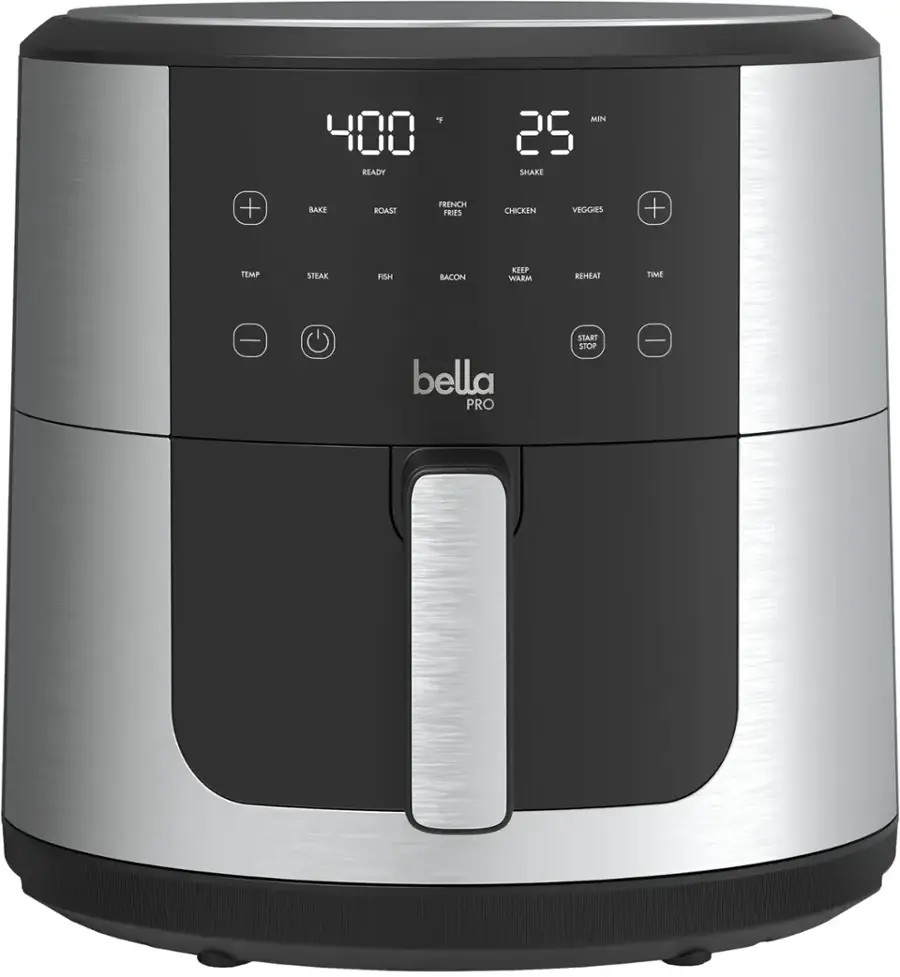 bella PRO - SmartCrisp 8-qt. Touchscreen Air Fryer - Stainless Steel | Best Buy U.S.