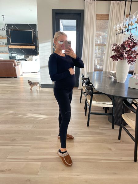 Early morning errands outfit! #amazon top is a lululemon dupe for half the price. Wearing a small. My maternity leggings are also amazon. Size small. $16 Walmart slippers 

#LTKunder50 #LTKFind #LTKstyletip