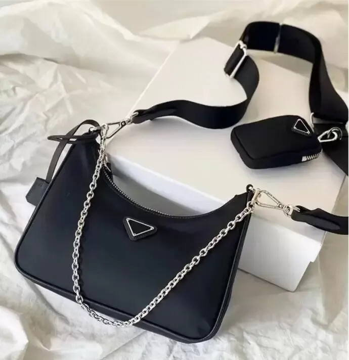 Sale 3 piece man womens Luxurys Designers bags high quality handbags cleo hobo purses nylon chain... | DHGate