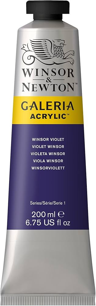 Winsor & Newton Galeria Acrylic Color, 200ml (6.75-oz) Tube, Winsor Violet | Amazon (US)