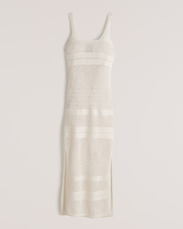 Crochet Midi Sweater Dress | Abercrombie & Fitch (US)