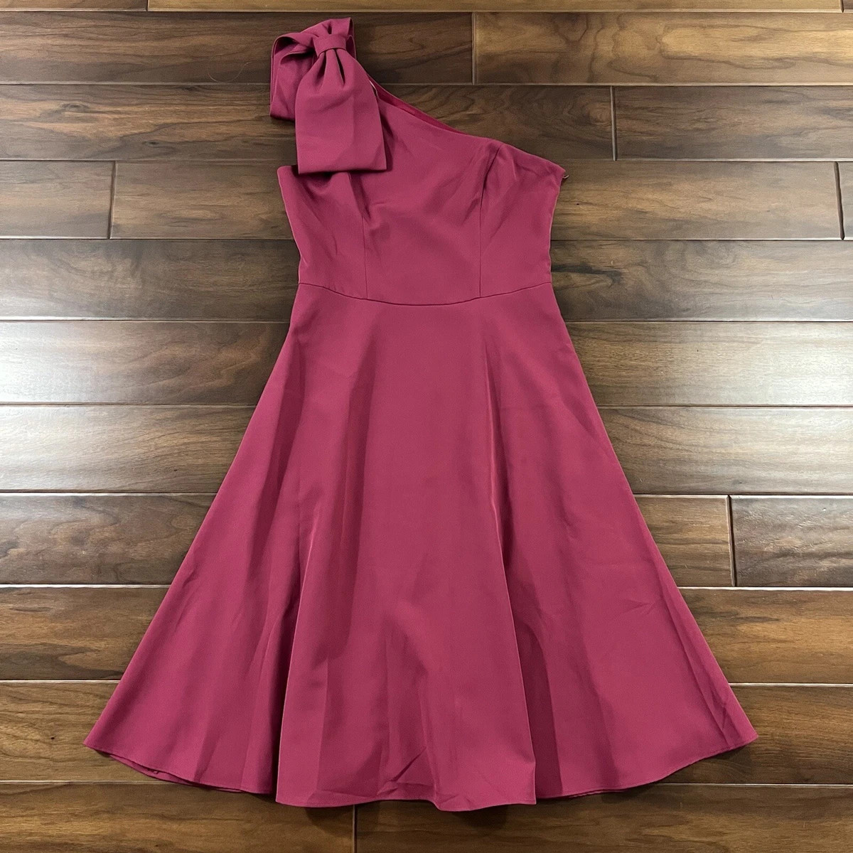 Gal Meets Glam Women's Size 6 Crimson Bow One Shoulder Yvonne Dress  | eBay | eBay US