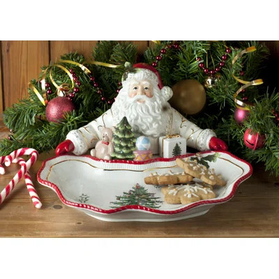 Spode Christmas Tree Figural Santa Dish | Wayfair North America