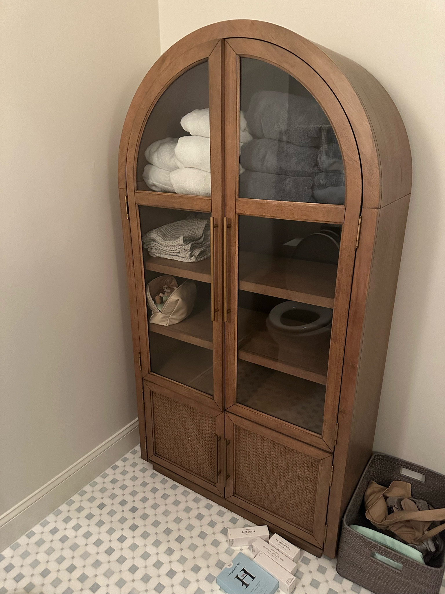 Bathroom hutch 

#LTKFamily #LTKHome