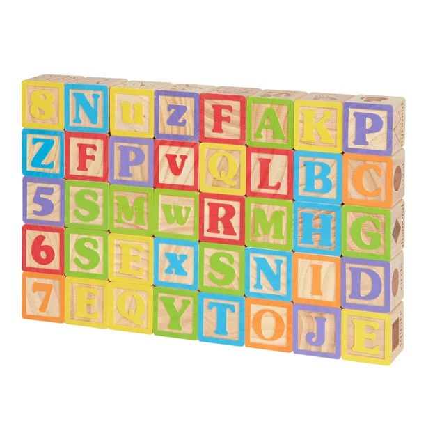 Spark. Create. Imagine. Wooden Alphabet Blocks, 40 Pieces | Walmart (US)