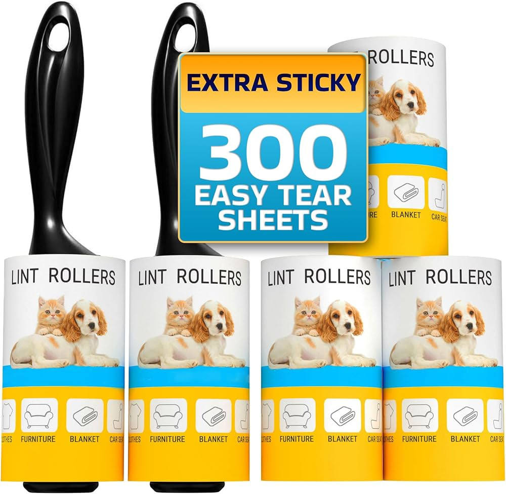 Lint Rollers for Pet Hair, Sticky, Remover for Couch, Clothes Furniture and Carpet. Dog Hair Remo... | Amazon (US)