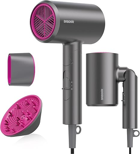 BABONIR Hair Dryer with Diffuser for Women, 1875W Fast Drying Ionic Blow Dryer for Home Use, Ligh... | Amazon (US)