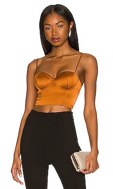 NBD Archer Crop Top in Gold from Revolve.com | Revolve Clothing (Global)
