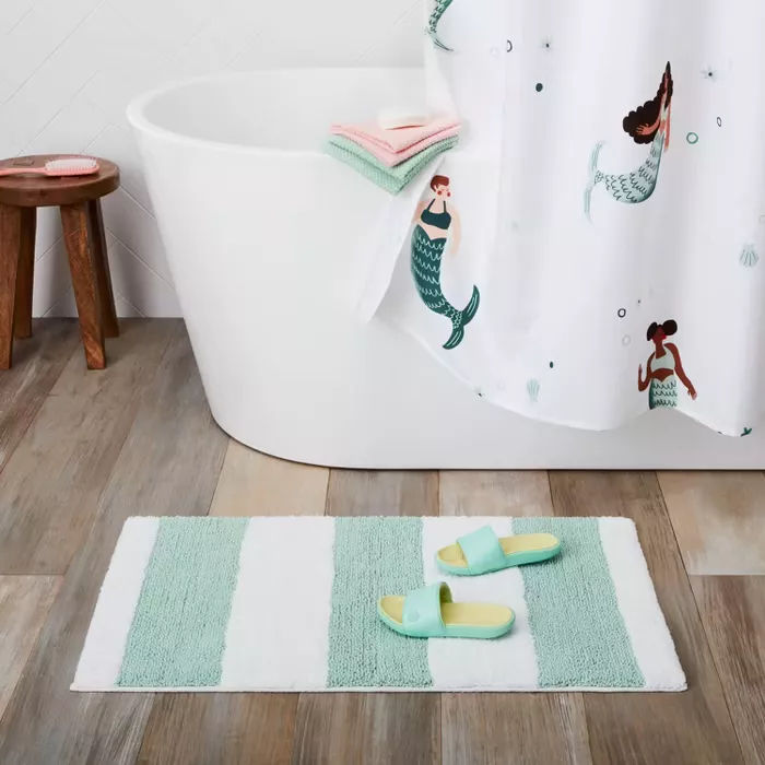 Pillowfort Stripe Bath Rug | Target