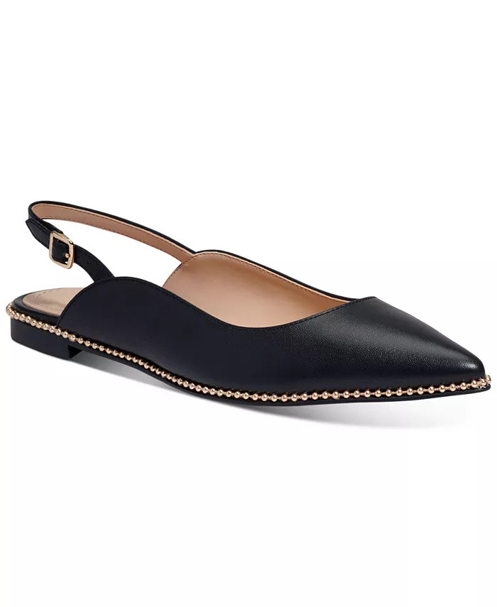 COACH Women's Vae Studded Slingback Flats - Macy's | Macys (US)