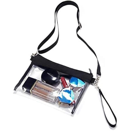 Vorspack Clear Crossbody Purse Stadium Approved PU Leather Clear Concert Bag | Amazon (US)
