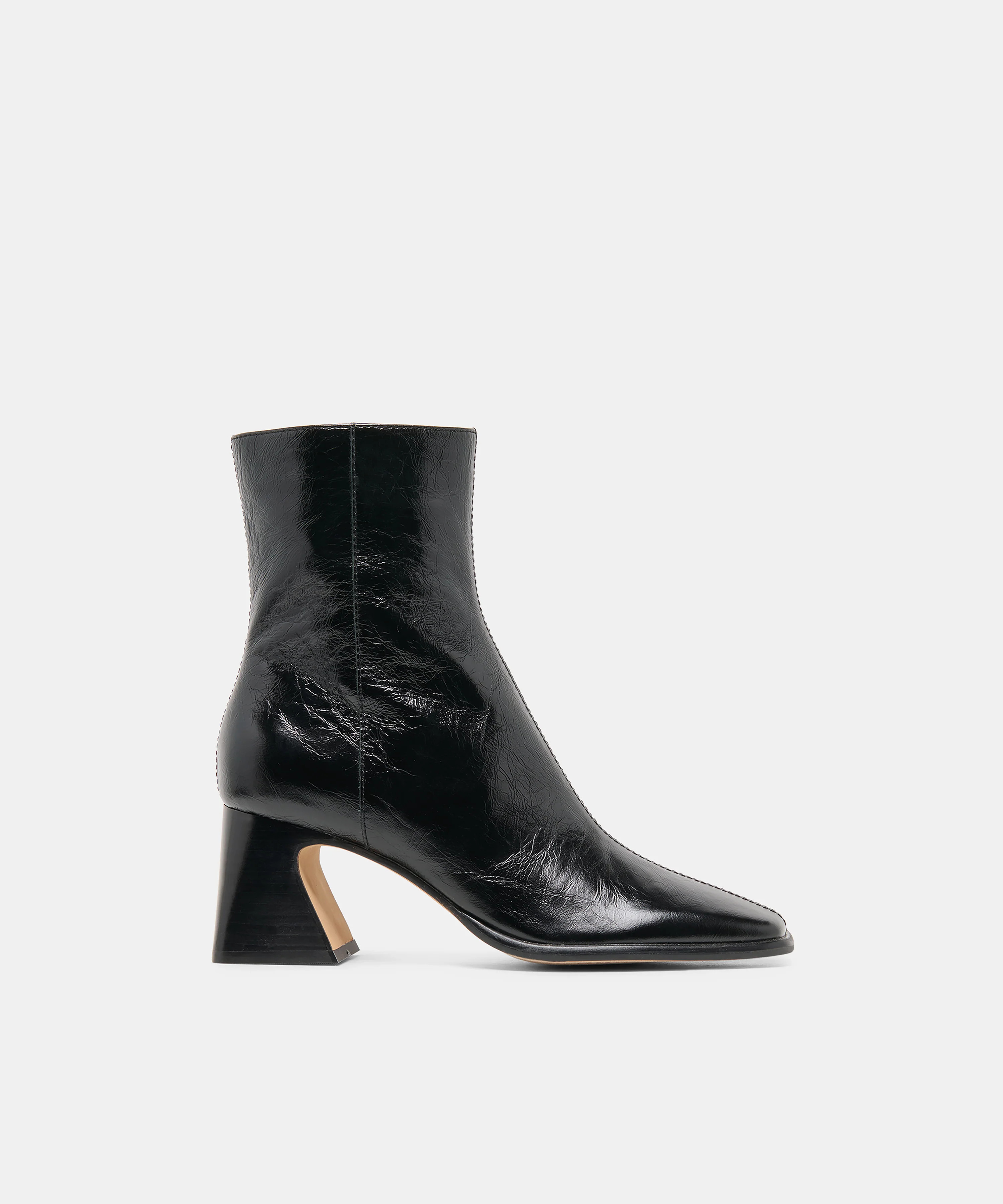 Cecela Booties in Midnight Crinkle Patent Size 11 By Dolce Vita | DolceVita.com