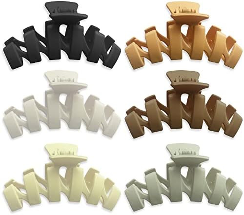 Large Hair Clips 4 Inch Non Slip Jaw Clips, Strong Hold Claw Clips for Thin Hair, Big Hair Clips ... | Amazon (US)