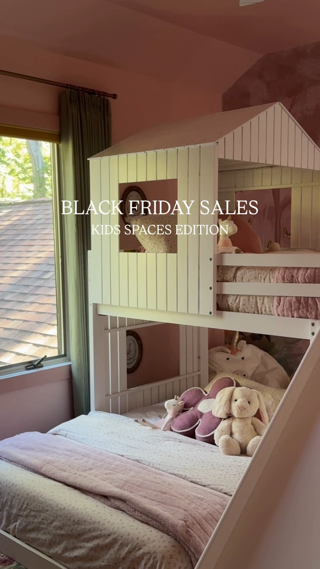 Today I am sharing my daughter’s rooms and their shared room at my moms because so much is currently on sale.  

Pink room- rug, dresser and the house bed is on sale
Grey room- curtains, decorative pillows, rocking chair and ottomans
Blue room- nightstand and rug 

