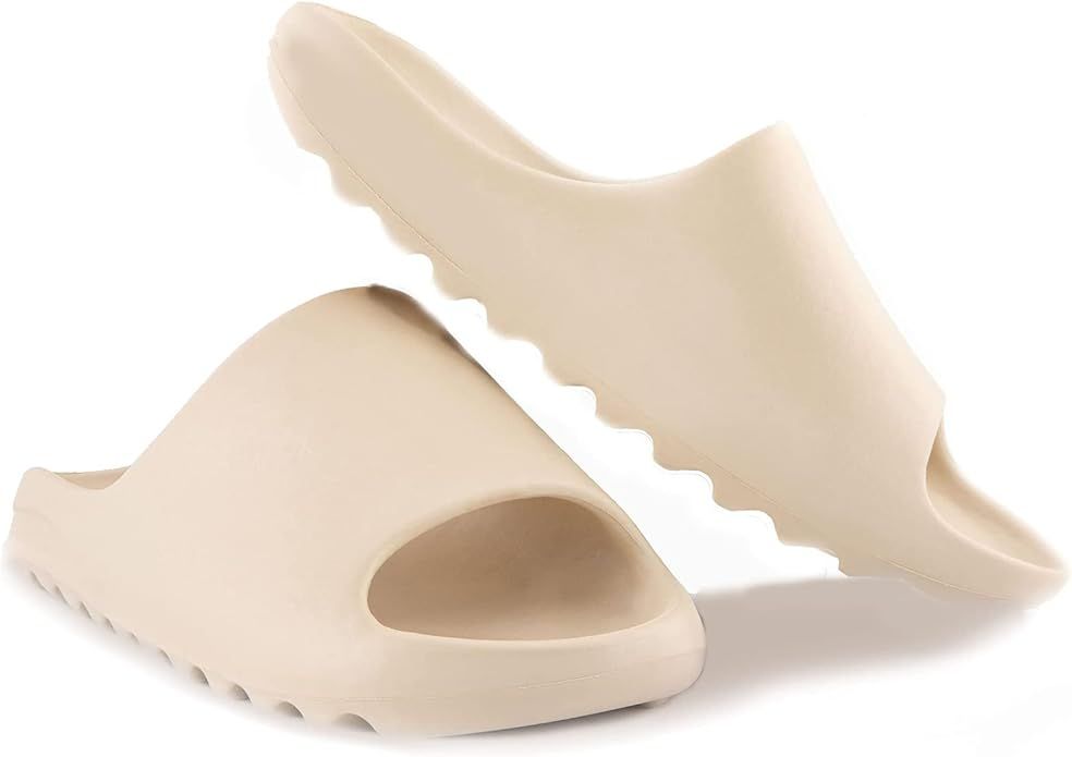 Unisex Slide Sandals Non-Slip Super Soft Quick Drying Bathroom Slippers For Women Men Summer Slip... | Amazon (US)