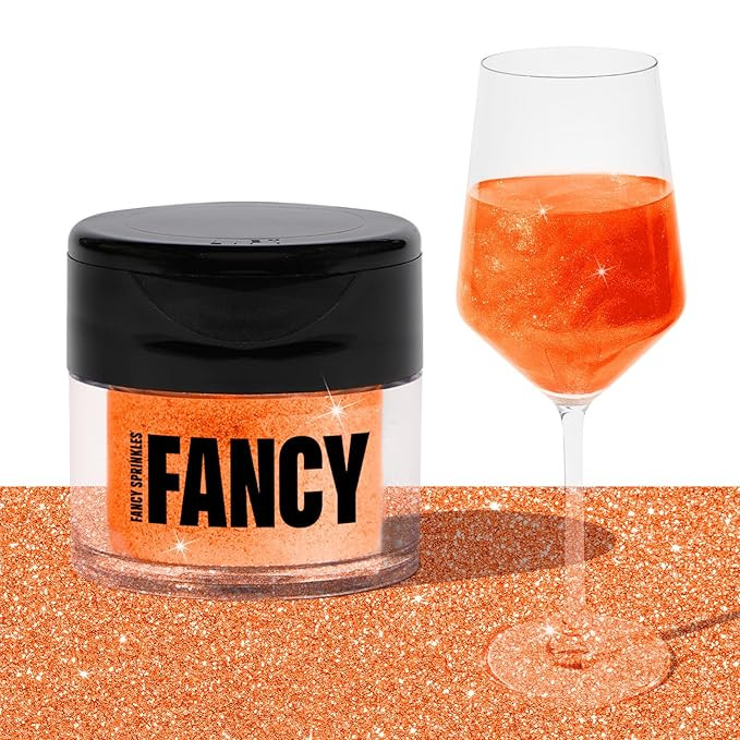 Fancy Sprinkles Limited Edition Halloween Carnelian Orange Premium Edible Glitter, 100% Edible Gl... | Amazon (US)