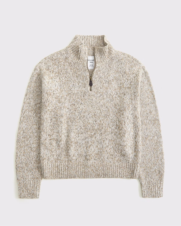 boys half-zip mockneck sweater | boys tops | Abercrombie.com | Abercrombie & Fitch (US)