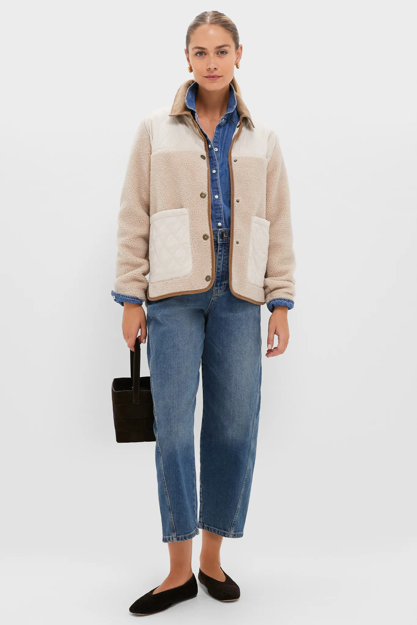 Natural Blanc Laurel Fleece Jacket | Tuckernuck (US)