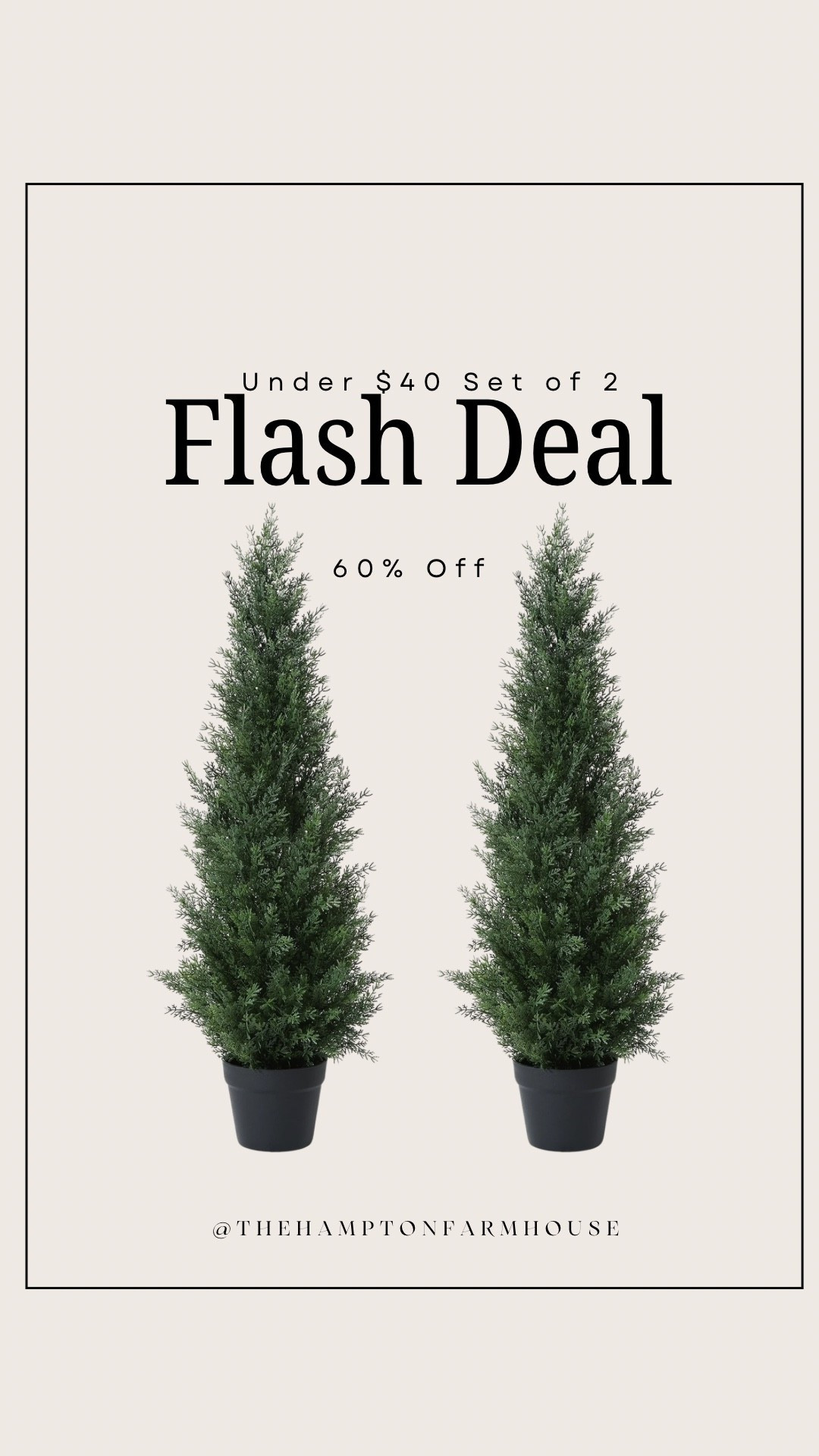 BACK IN STOCK - 60% off! Set of 2 Cedar Bushes perfect for front porch or patio 

#LTKFindsUnder50 #LTKSaleAlert #LTKHome