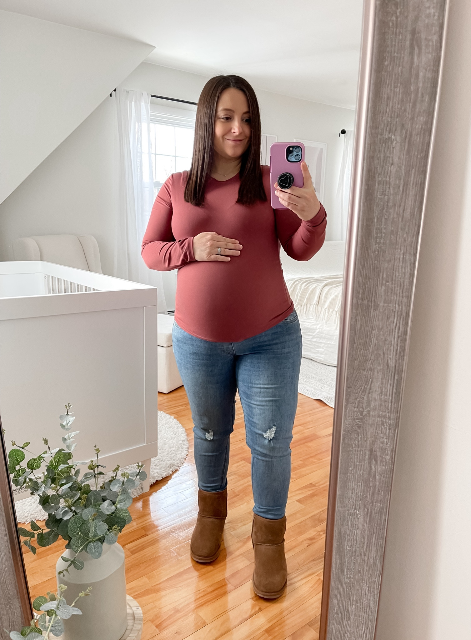 Love these double lined, buttery soft tops SO much! And maternity friendly!

#LTKSpringSale #LTKfamily #LTKbump