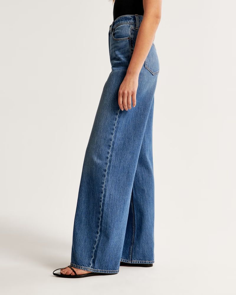 High Rise Wide Leg Jean | Abercrombie & Fitch (US)