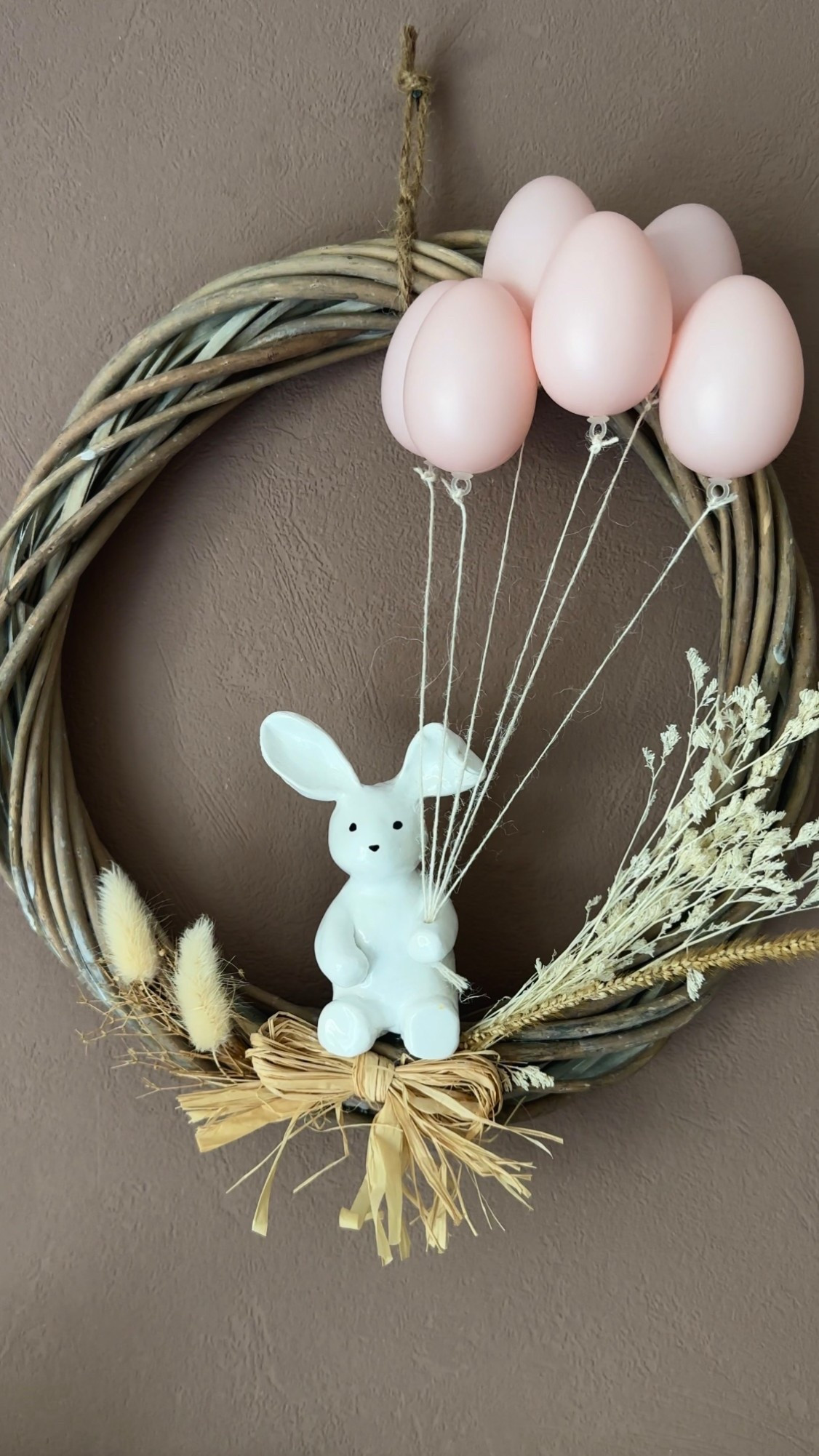 DIY Kranz Hase mit Luftballons 🎈 🐰 #diy #basteln #ostern