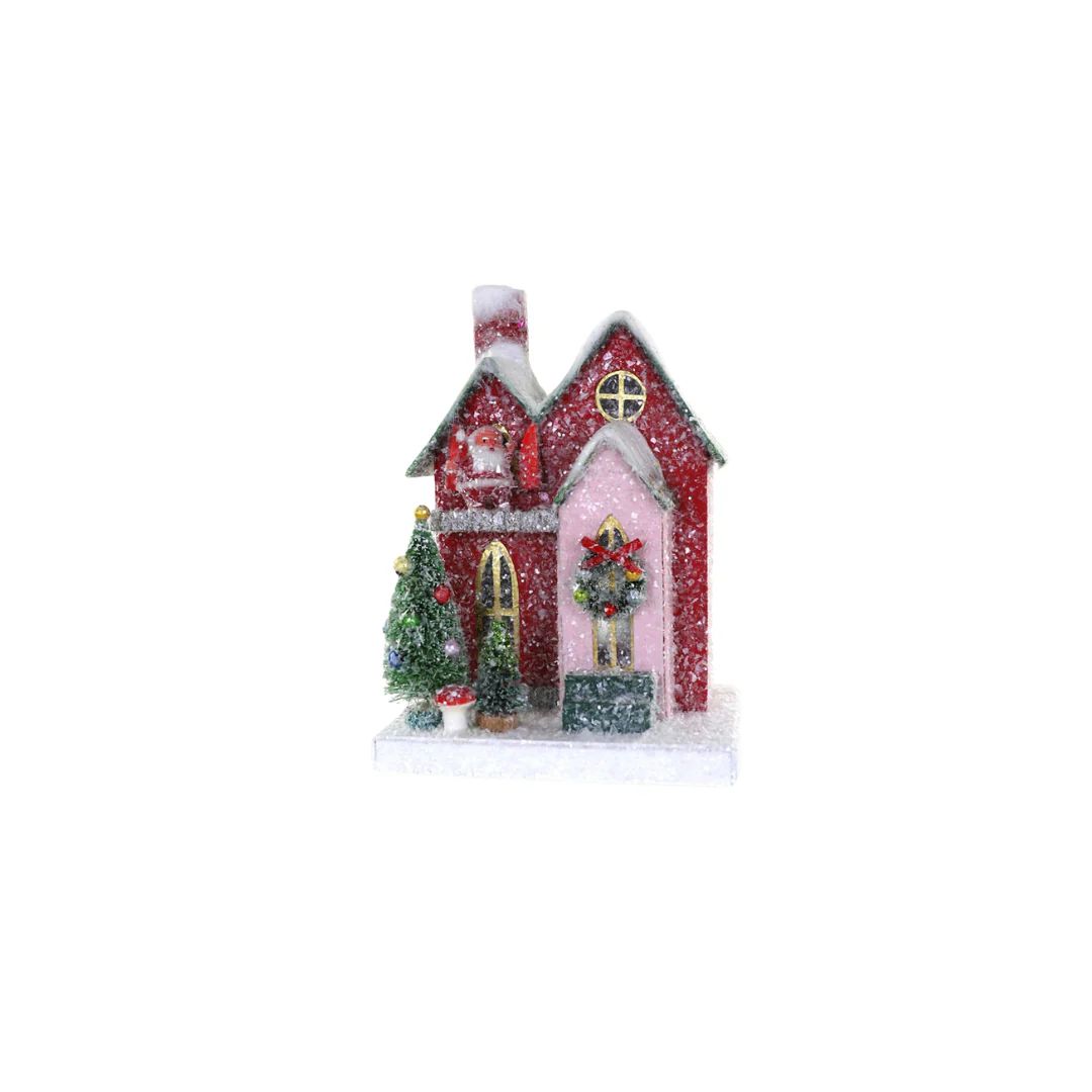 Petite Red House | Pink Antlers