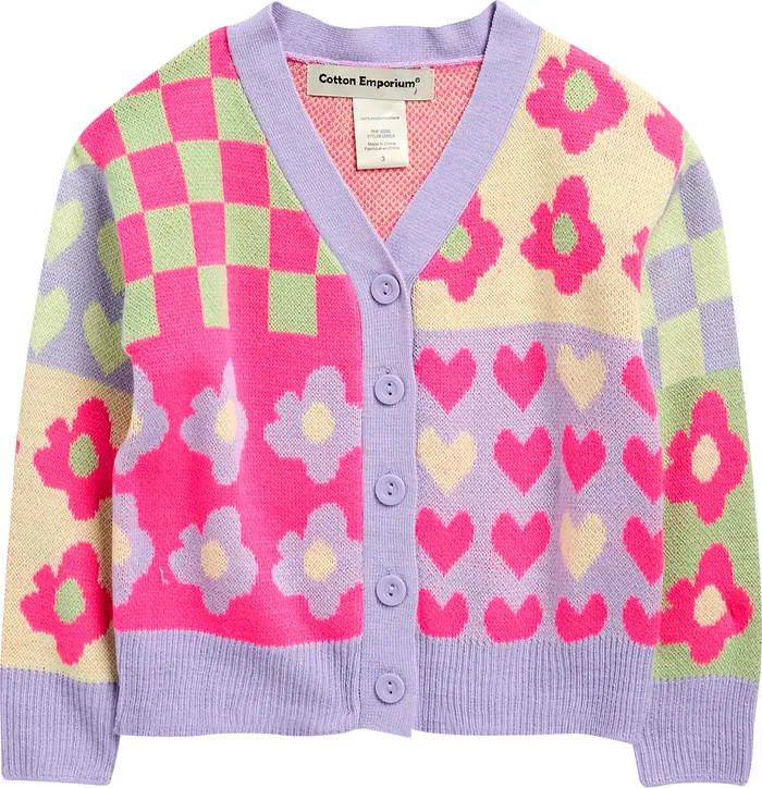 Kids' Mix Pattern Cardigan | Nordstrom