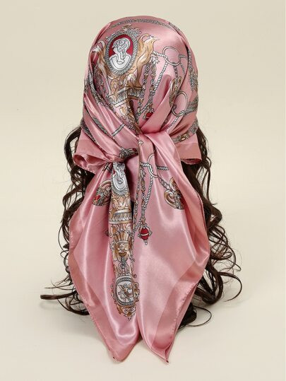 Tassel & Chain Print Bandana | SHEIN