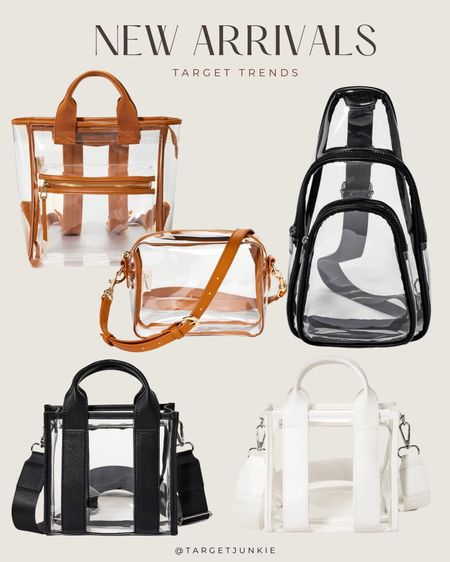 New clear bags from Target! Different sizes available!!!

Target trends, Target style, stadium bag, clear bag, sling bag, crossbody 

#LTKfindsunder50 #LTKitbag #LTKstyletip