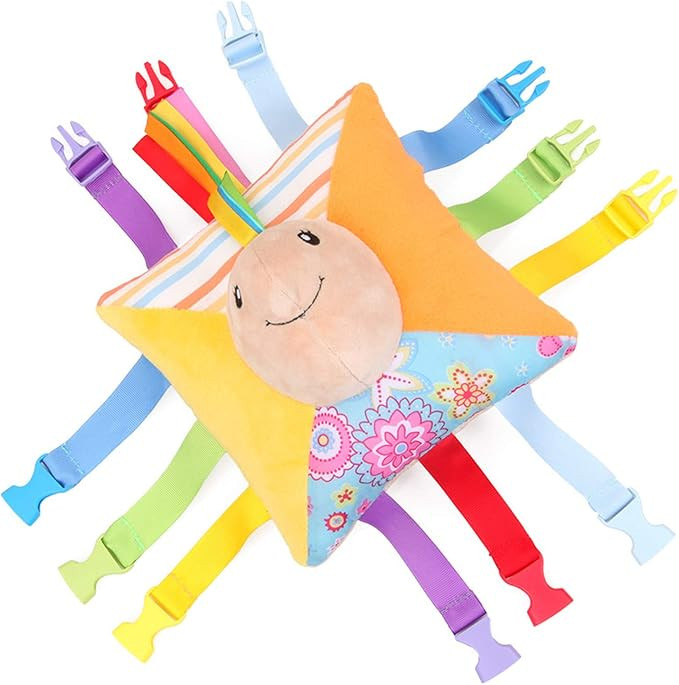 Toddler Early Learning with Buckles,Plush Soft Travel Toy- Toy with Basic Life Skills Children's ... | Amazon (US)