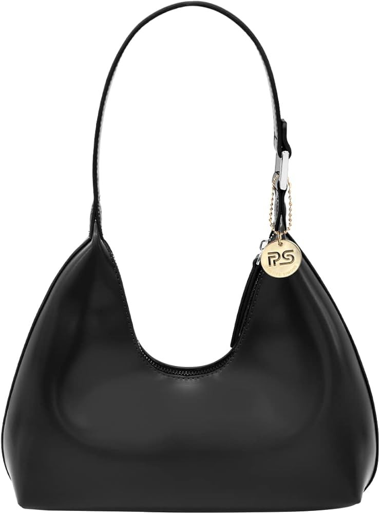 PS PETITE SIMONE Small Shoulder Bag for Women Everyday Purse Trendy Hobo bag Crescent Bag Structu... | Amazon (US)