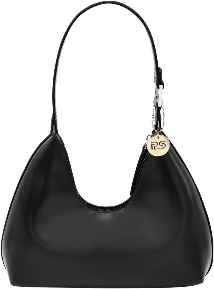 PS PETITE SIMONE Small Shoulder Bag for Women Everyday Purse Trendy Hobo bag Crescent Bag Structu... | Amazon (US)