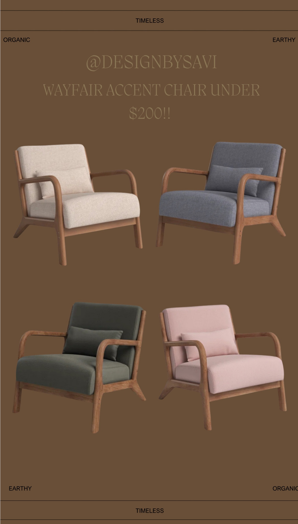 Wayfair Accent Chair under $200 comes in multiple colors! 

Accent chair
Living room 
Bedroom 
Study
Office 


#LTKSpringSale #LTKsalealert #LTKhome